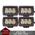 4pcs 3 15W LED Driving Work Light 12V 24V Car Motorcycle Bicycle Truck SUV ATV 4X4