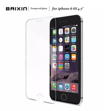 Baixin 0.3mm 9H Tempered Glass For iPhone 5 5s 5c SE 4 4s Screen Protector For Iphone 6 6s plus Protective Anti Shatter Film
