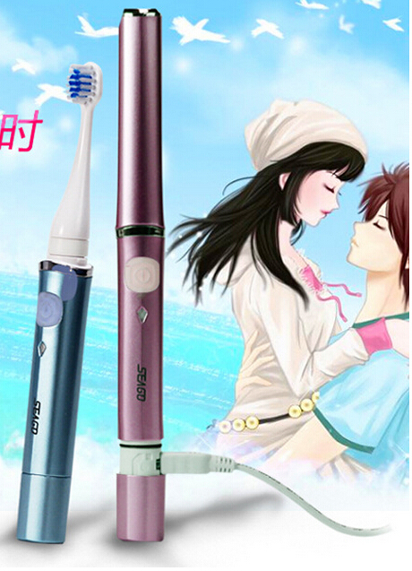 Portable USB Rechargeable Sonic Toothbrush Adult ...