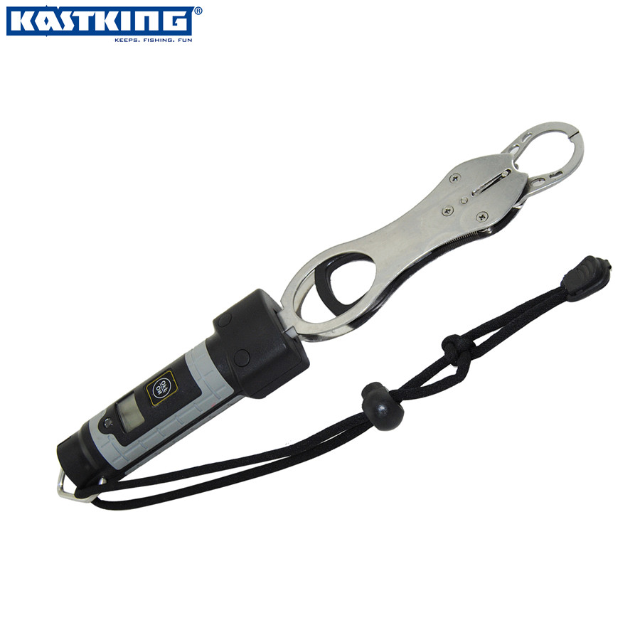 KastKing Top Quality Portable Fishing Grip with Digital Scale 25kg/55LB Stainless Steel Fish Lip Gripper Grabber