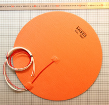 Dia 400mm 900W@120V w/ 3M PSA & Thermistor, Round Tank Silicone Heater, Huge Kossel Delta 3D Printer Build Plate Heatedbed