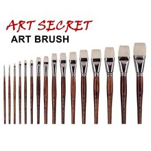 high quality paint brushes oil painting brush 3100 BRIGHTS chungking white hair long Oak wood handle