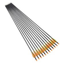 Free Shipping 12pcs pack Spine400 32inch Fiberglass Arrows For Recurve Bow Compound Bow Arrow with Protect
