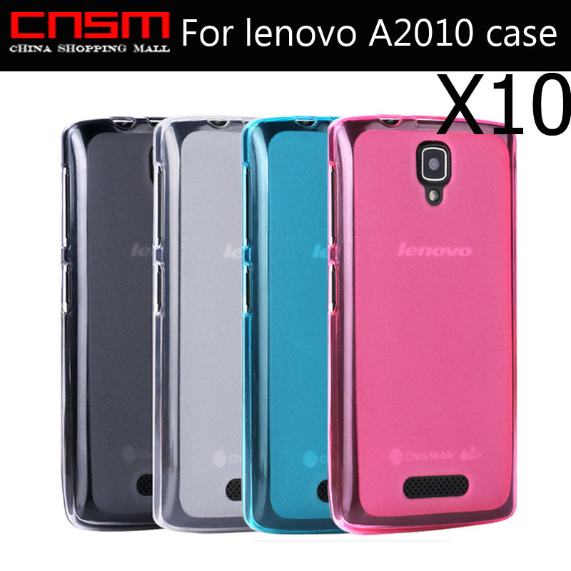 10/lot Free Shipping New  Clear Silicone Case Crystal Skin Cover for Lenovo A2010