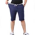 Plus Size Loose Fit Mens Linen cotton Stretch Thin Casual Shorts Breathability Cool Summer Beach Shorts