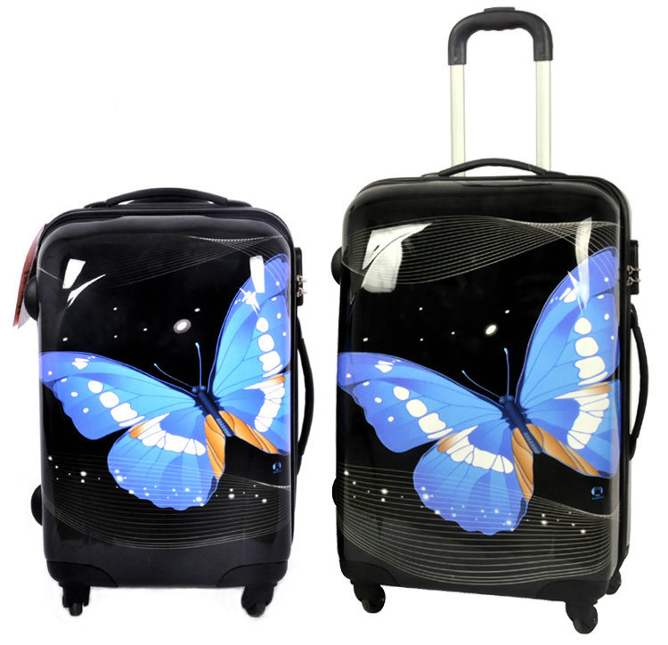 New Fashion Suitcase, Cartoon Trolley Luggage Bag, ABS+PC Universal Wheels Female Travel Bag, 20
