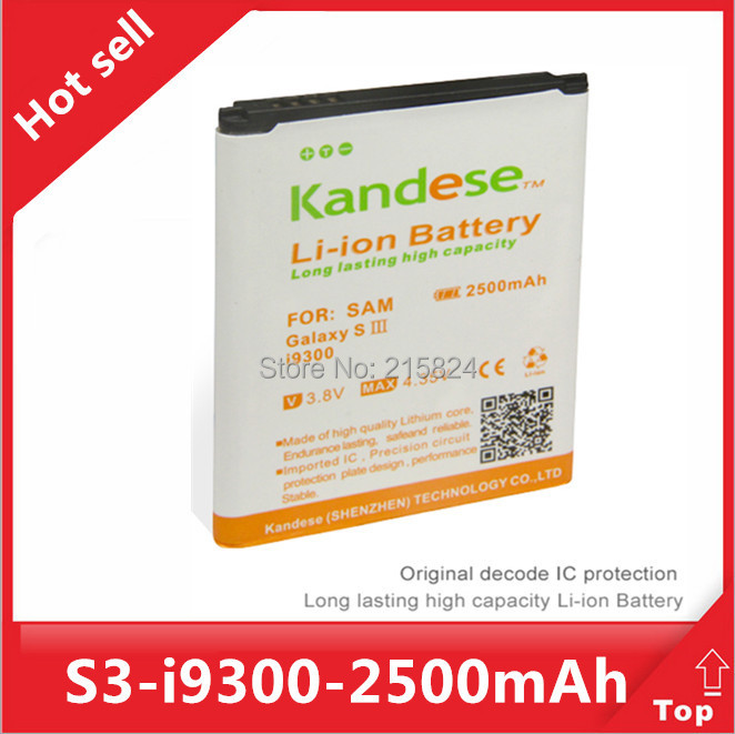 100 original 2pcs EB L1G6LLU 2100mah Original mobile phone battery for Samsung galaxy S3 I879 I939D