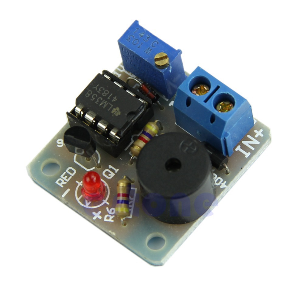 E74 Free Shipping Accumulator Sound Light Alarm Buzzer Prevent Over Discharge Controller 12V