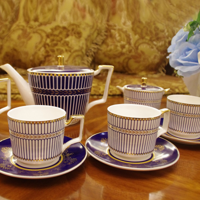Fashion bone china coffee cup set quality ceramic afternoon tea set cup