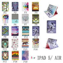 Luxury Painting design Stand Leather Case Skin Cover For apple iPad air ipad5 Tablet PC