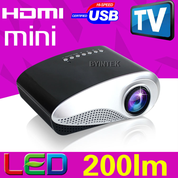 TV USB AV HDMI VGA Home Theater Portable Tripod Digital LCD Game Pico Mini 3D LED Video Projector
