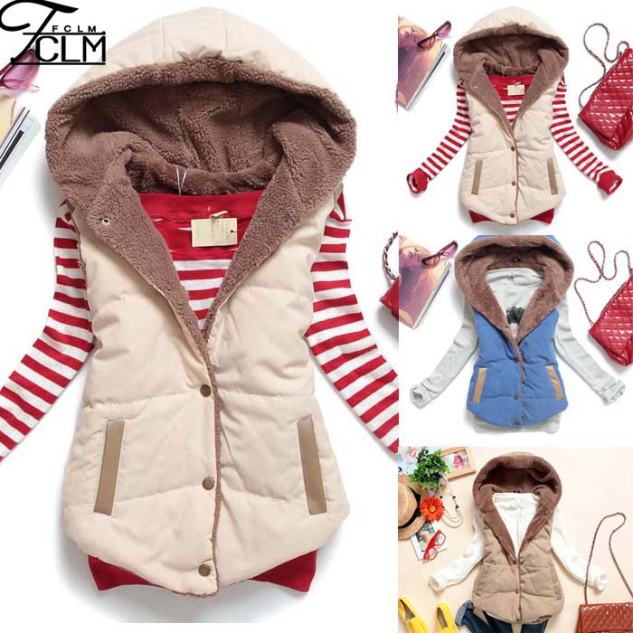 2015 new hot women's casual cotton vest cotton vest vest jacket hooded jacket M XL XXXL free postage MJ1