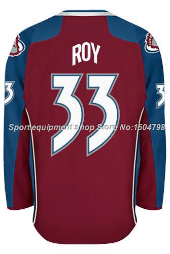 Cheap Men's Colorado Avalanche Ice Hockey Jerseys Patrick ROY #33 Jersey (HOME RED),Authentic #33 Patrick ROY Jersey,Size S-3XL
