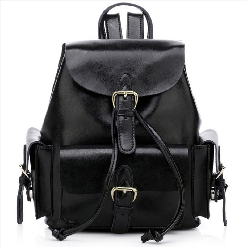 Wholesale Women Real Leather Backpack Shoulder Bag Satchel Purse School Bags Free Shipping FR49 ...
