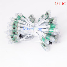 DC5V full color WS2811IC pixel module,led string;50pcs a string,with 3pin JST Connectors,IP68,White Wire