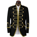 Luxury Palace Style Men Suits Fashion Gold Edge Mens Suits w Pants Bow Tie Groom Wedding
