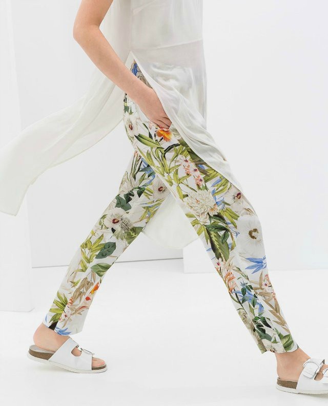 floral print joggers