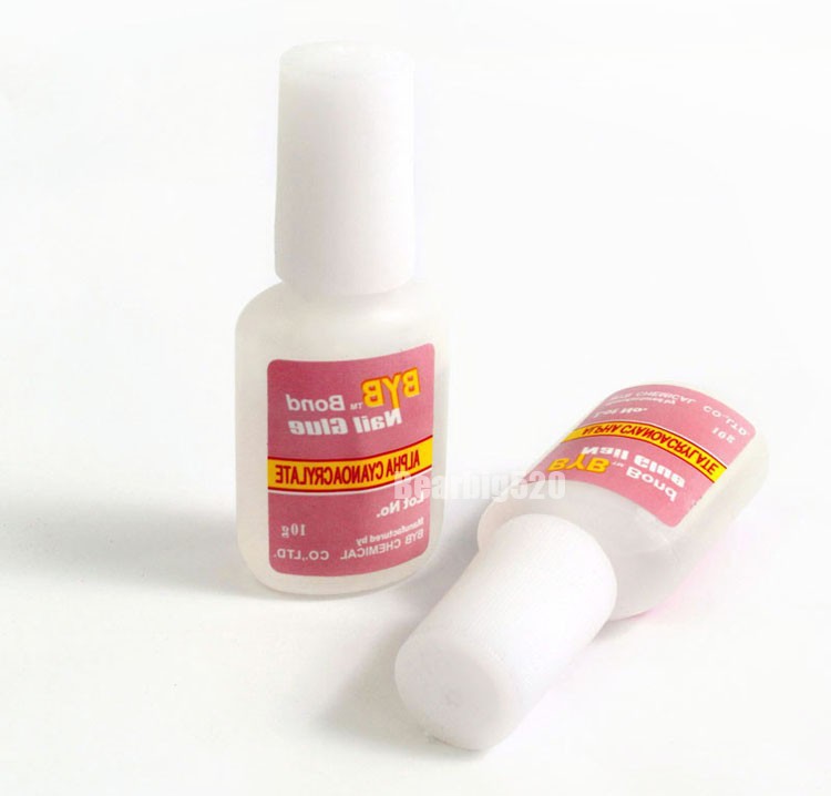 10g French Nail Tip Nail Glue With Brush Excellent Nail Gel Glue For Acrylic Tip