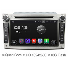 1024*600 Android 4.4.4 Car DVD for Subaru Legacy 2009-2012 with Quad Core GPS Navi Support OBD DVR 3G WIFI 16GB Nand