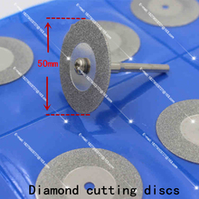 10pcs50mm 2 unids biela. cristal tallado jade disco de corte de diamante rueda