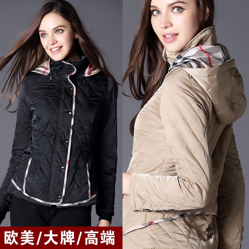 Winter-Jacket-Women-Hot-Sale-2014-New-Stylish-Khaki-black-Collarless-Quilted-Women-Jacket-Free-Shipping