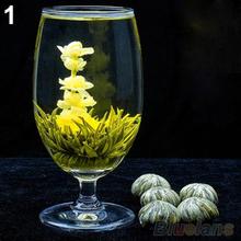 4 Balls Different Handmade Blooming Flower Green Tea Home Wedding Gift 1ON6 1ORU 31WQ