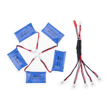 Syma X5C rc Lipo battery 3.7V 850mAh 5pcs and charger cable for syma x5 x5sw x5sc cx30 cx30w Helicopter drone part