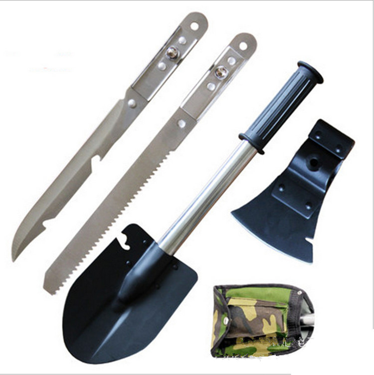 New outdoor camping tools kit set hiking survival knife tool Multi Purpose 4 in One Survival
