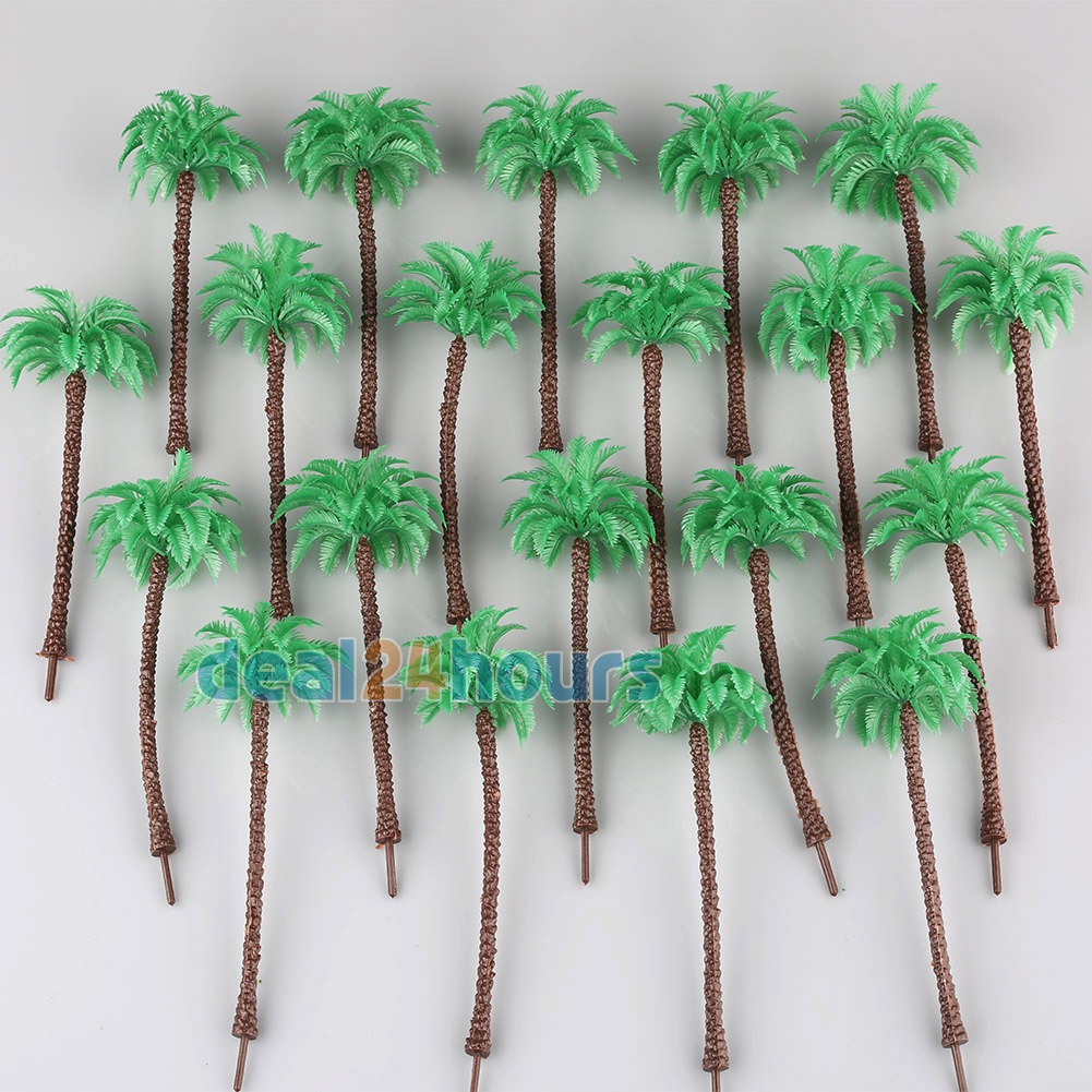 20pcs-Layout-Model-Train-Coconut-Palm-Trees-Scale-HO-13CM-Beach-Street 