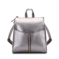Famous Brand 2016 New Silver Backpack Women All match Fashion Casual Small Bag Dap Pack Front