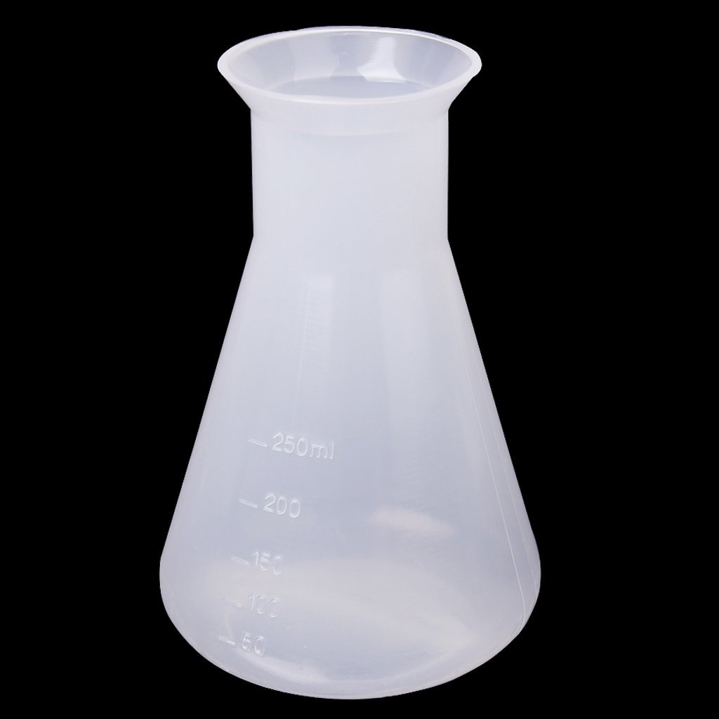 Wholesale Plastic Transparent Laboratory Erlenmeyer Flasks Container 