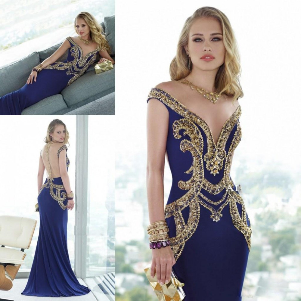 Popular Blue Gold Dresses-Buy Cheap Blue Gold Dresses lots from ...