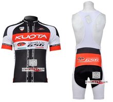 3D Silicone! KUOTA 2011 bib short sleeve cycling jerseys wear clothes bicycle/bike/riding jerseys+bib pants