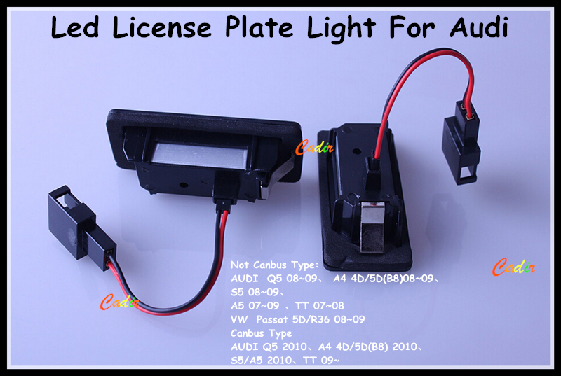 2009 audi a4 license plate light