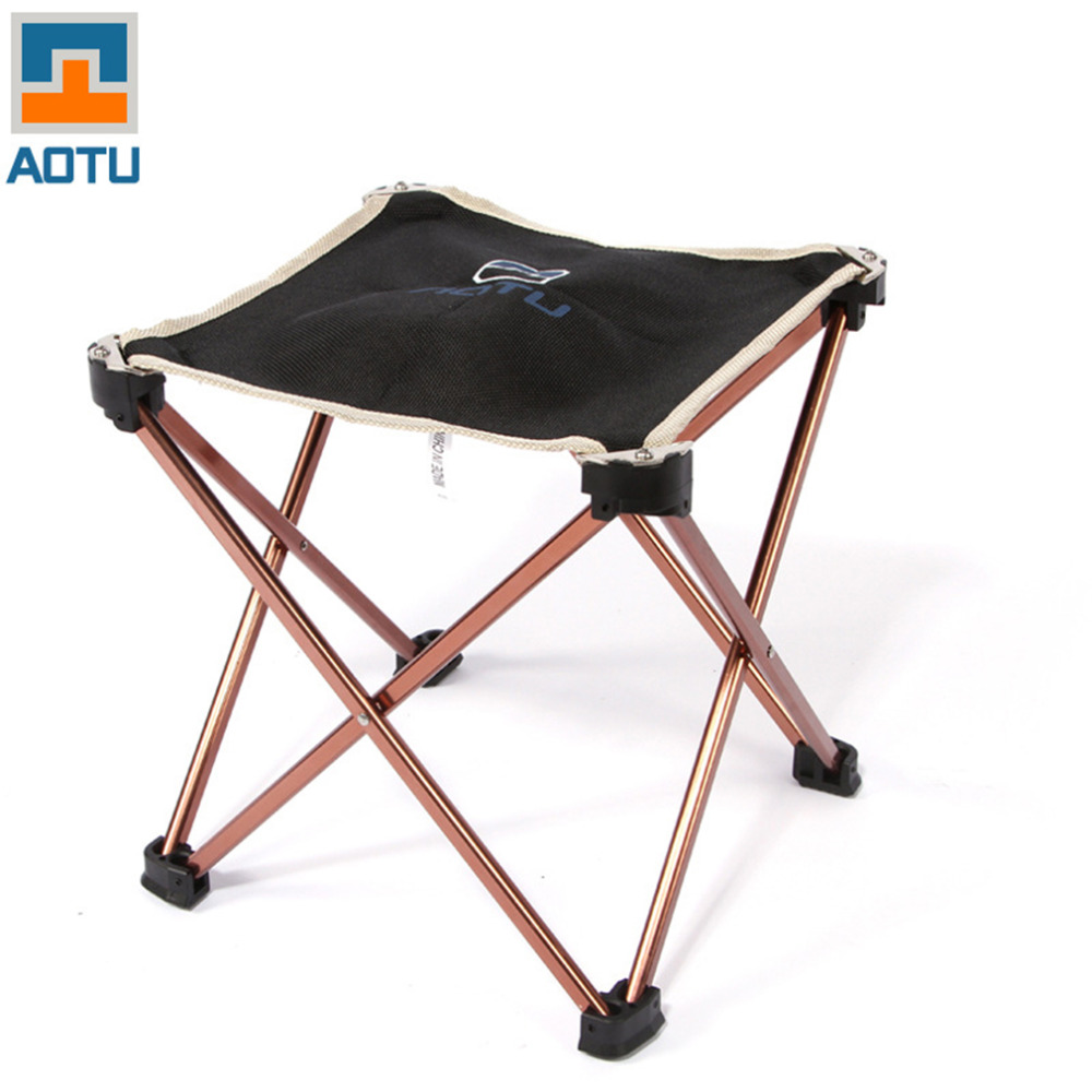 Outdoor Foldable Folding Fishing Picnic BBQ Garden Chair Tool Square Camping Stool 7075 Aluminium Alloy