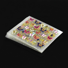 24Pcs in 1 Large Size Sheet Moon Butterfly Animal Pattern For Stamping 3D Nail Sticker Charms