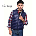 New Men Ultra Light Down Plus XXXL 9 Colors Stand Collar Zipper Puff Gilet Vests Jackets