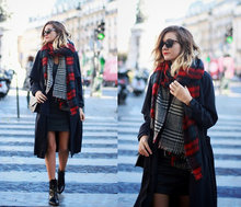 ZA 2015 Brand Women’s Cashmere Scarf Plaid Oversized double faced plaid Multifunction Thicken Warm cape Shawl gift