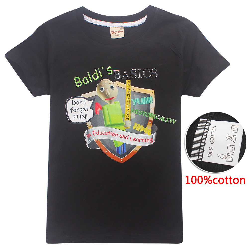 100 Cotton Baldi Funny T Shirts For Girls Kids Boys Tshirt With Baldi S Basics In Education And Learning Playtime Game Clothes Aliexpress