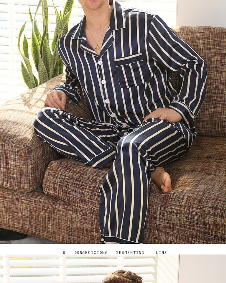 mens red button down pajamas