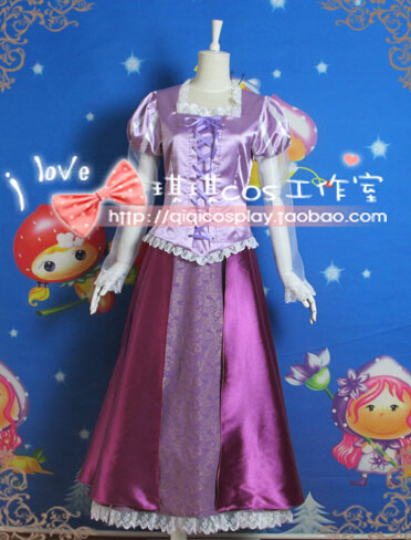 Princess Rapunzel dress Cosplay Princess Costume Custom made Carnival Halloween Anime cosplay costume