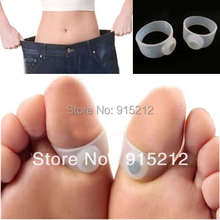 3 Pairs=6pcs Slimming Silicone Foot Massage Magnetic Toe Ring Fat Weight Loss Health
