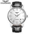 High Quality GUANQIN Men Watch Top Famous Brand Mechanical Watch Luxury Sapphire Waterproof Watches Leather Male