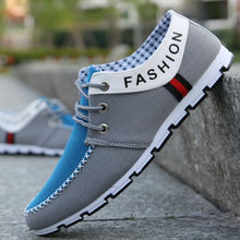 New Hot Sale Swede Canvas Lace Up Patchwork Breathable Casual running shoes Men sneakers Men’s Flats Shoes masculino size 39-44