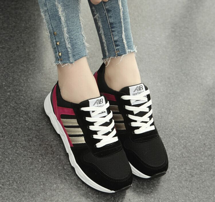 Size 35 40 New Fashion Shoes Woman High Quality Women Sneakers Breathable Lace Up Sport Shoes