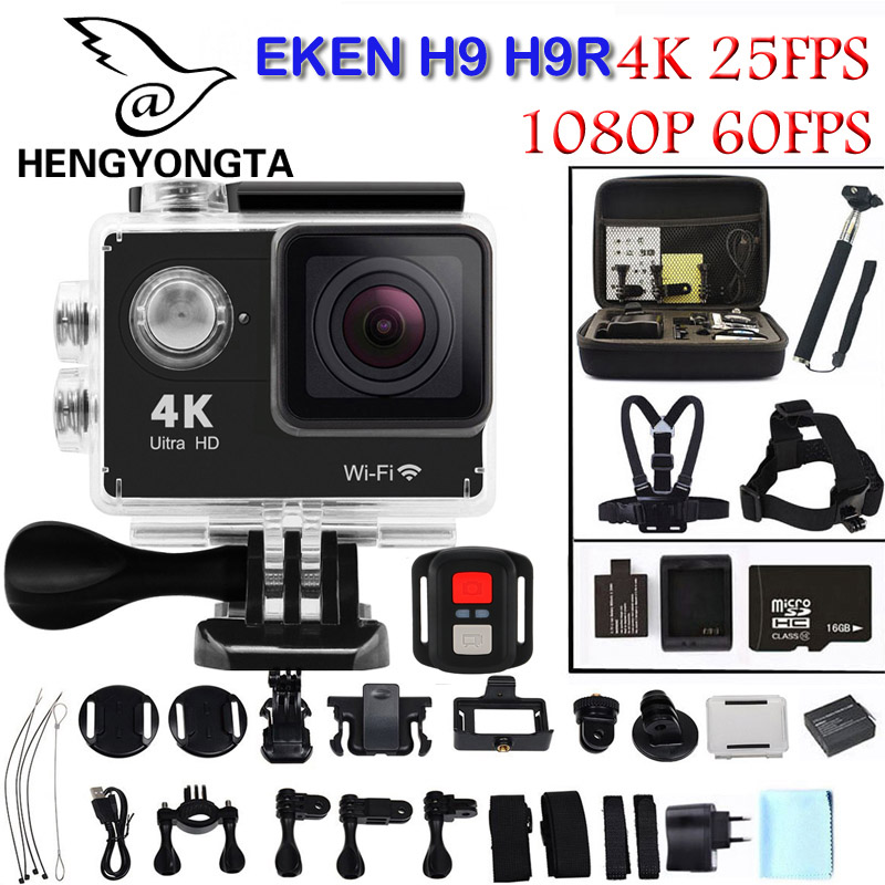  EKEN H9/H9R   4K 25fps    Ultra HD 1080P 60fps  Wi-Fi 2.0 inch  LCD go  pro 