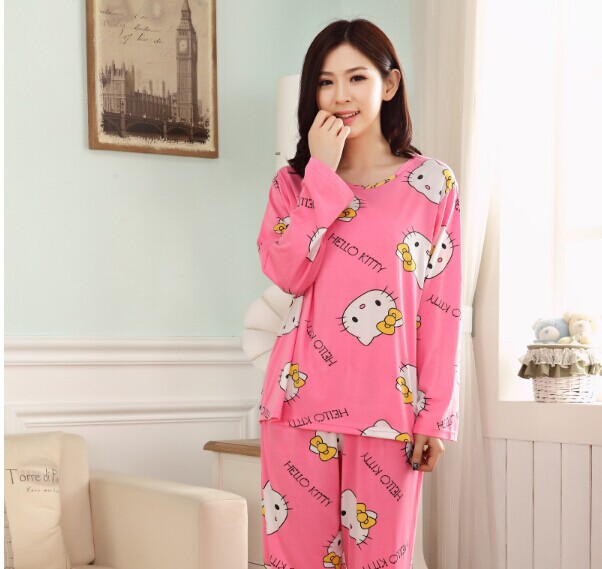 Pajama Sets O-Neck Long SleeveWomen\'s sleepwear autumn and winter long-sleeve sleepwear
