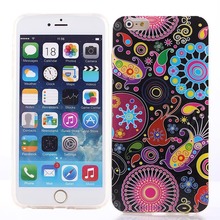 For iphone 6 plus iphone case Soft TPU Silicon Fashion flower Owl Cartoon Design Cases Cover Mobile Phone Accessories m4A88D