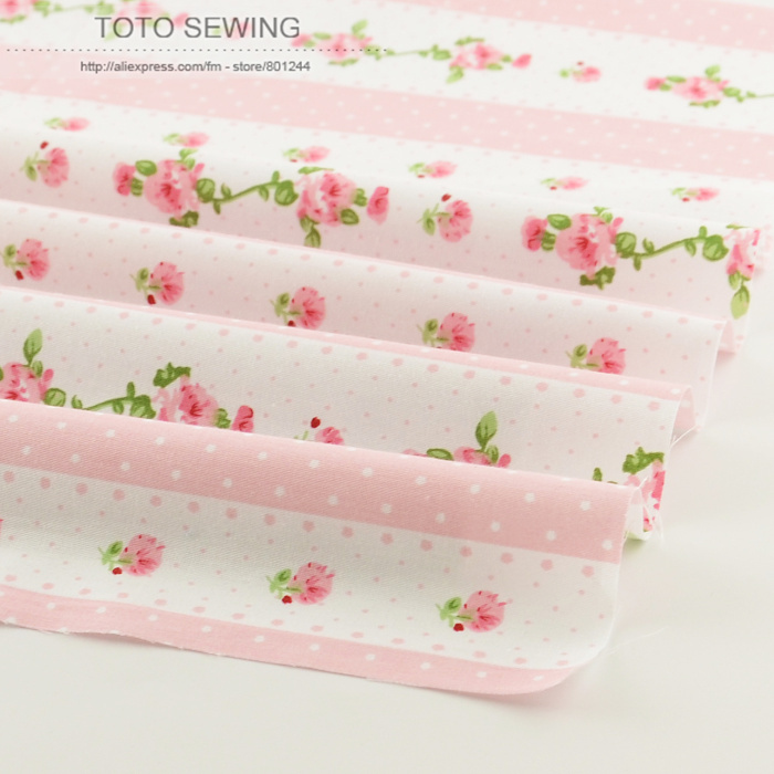Pink printed floral patterns cotton fabric 50cmx160cm/piece quilting factory direct fabric for bedding tecido home textile Pink printed floral patterns cotton fabric 50cmx160cm/piece quilting factory direct fabric for bedding tecido home textile