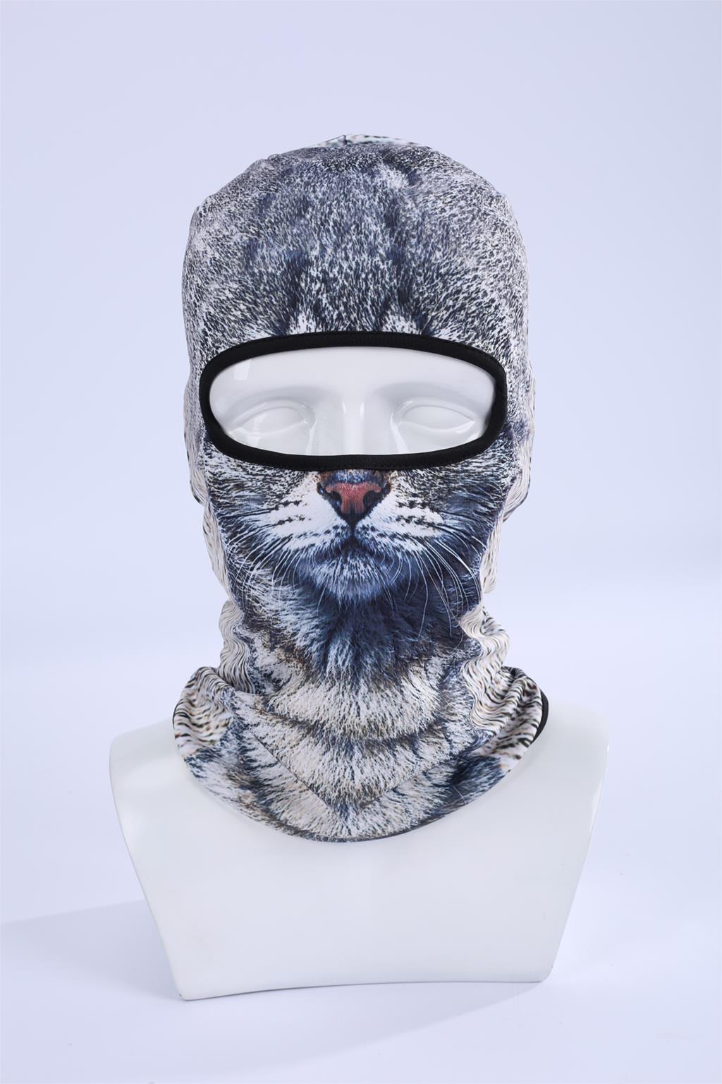 Hot Sale 2016 COOL New 3D Cat Animal Ski Hood Hat Balaclava Full Face Mask Outdoor